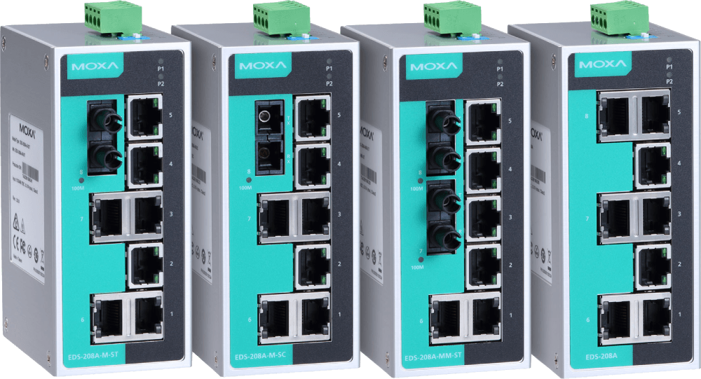 Un'immagine dello switch EDS-208A